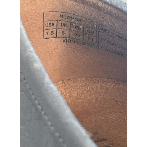 Vionic Newport Slip On Loafers Women's 7.5 Blue Leather coastal preppy comfort - Picture 6 of 6